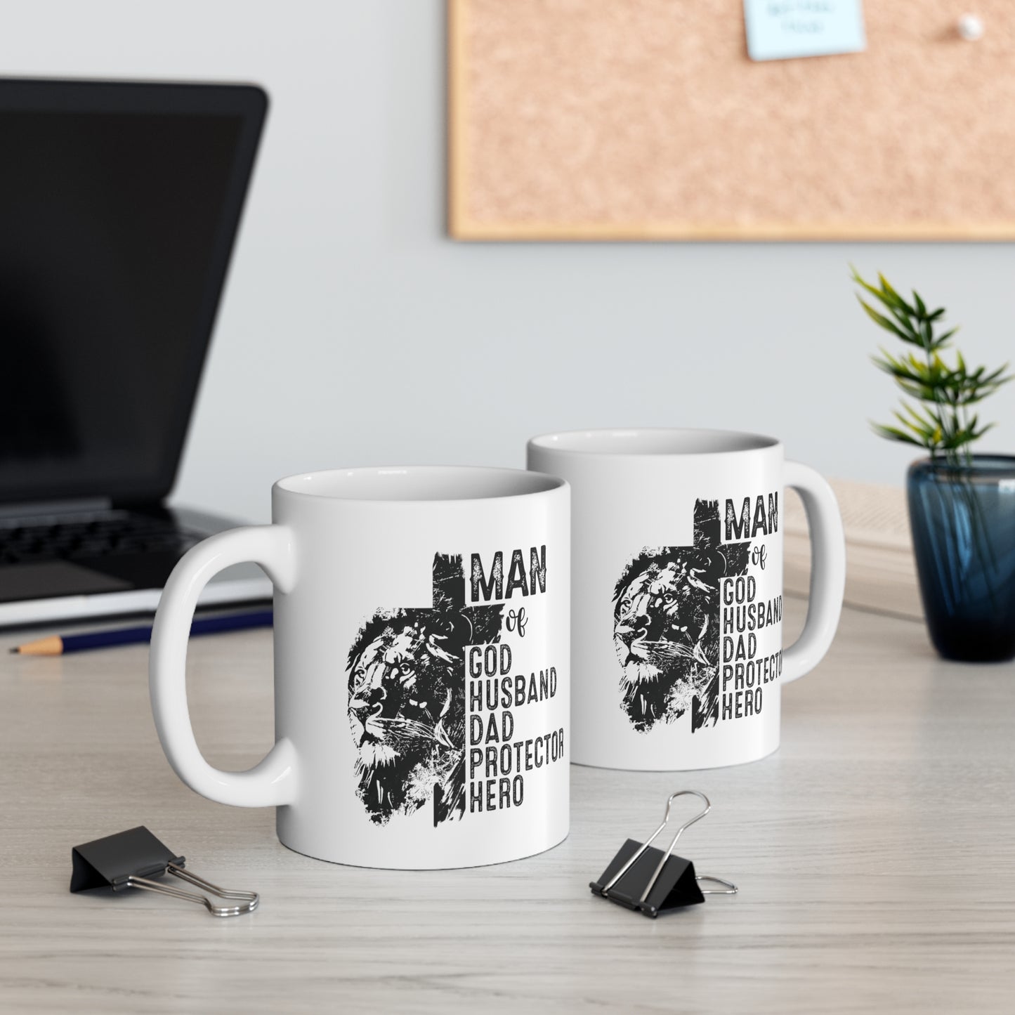 Man of God Protector Premium Mug