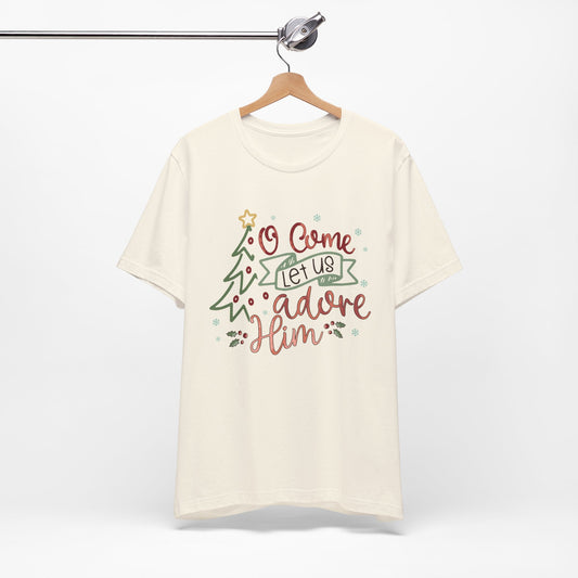 Let Us Adore Him Christmas Shirt