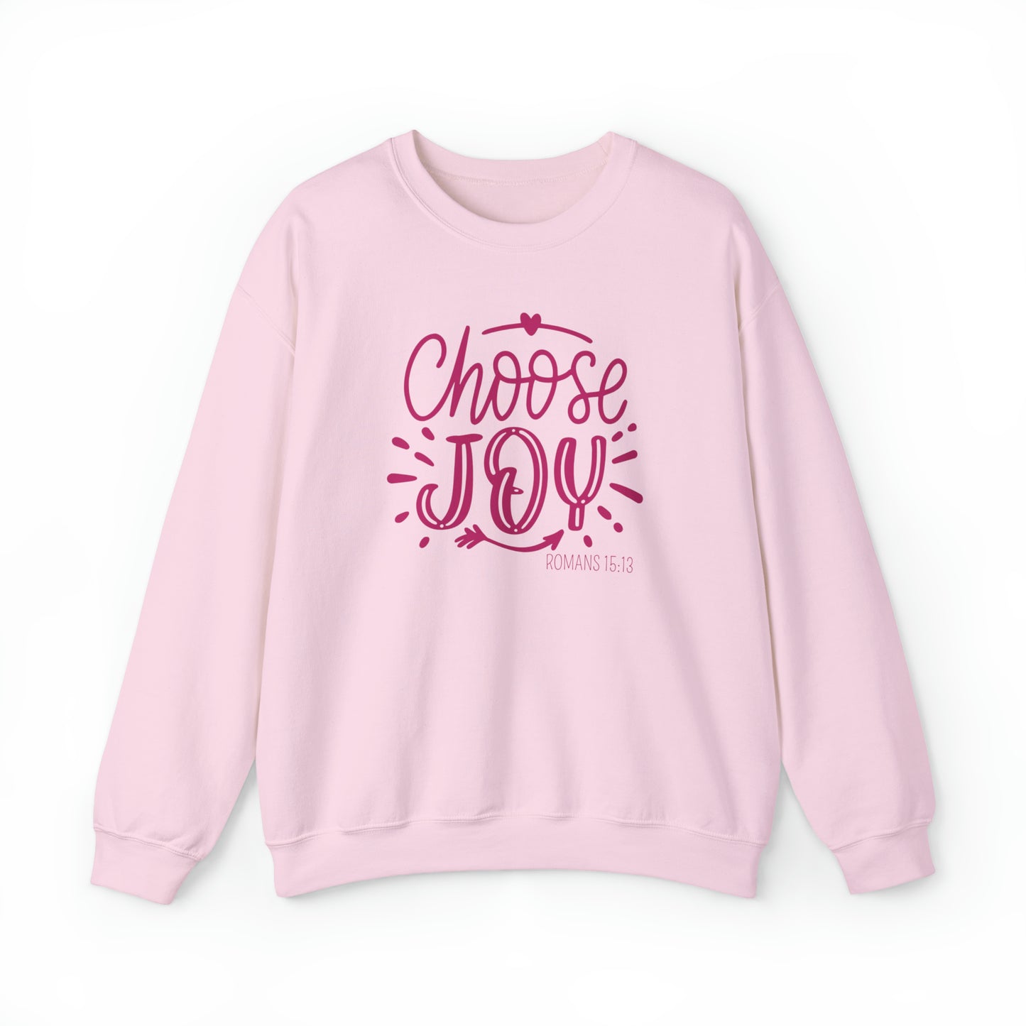 Choose Joy Premium Sweatshirt Light Pink tosave1life.com