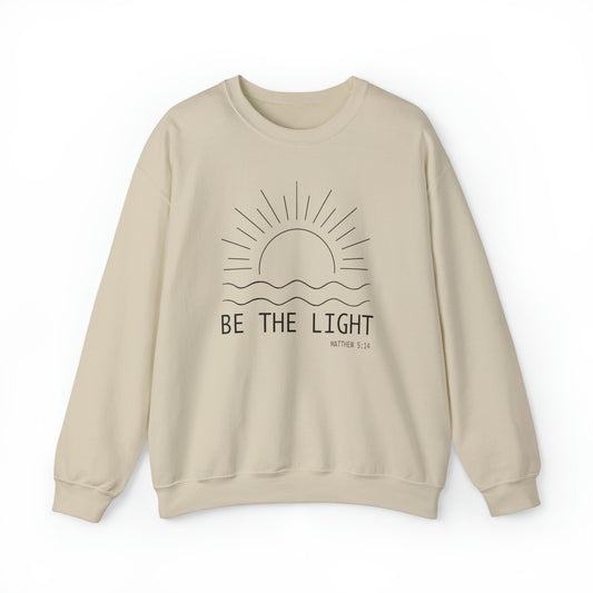 Be The Light Premium Sweatshirt Sand tosave1life.com