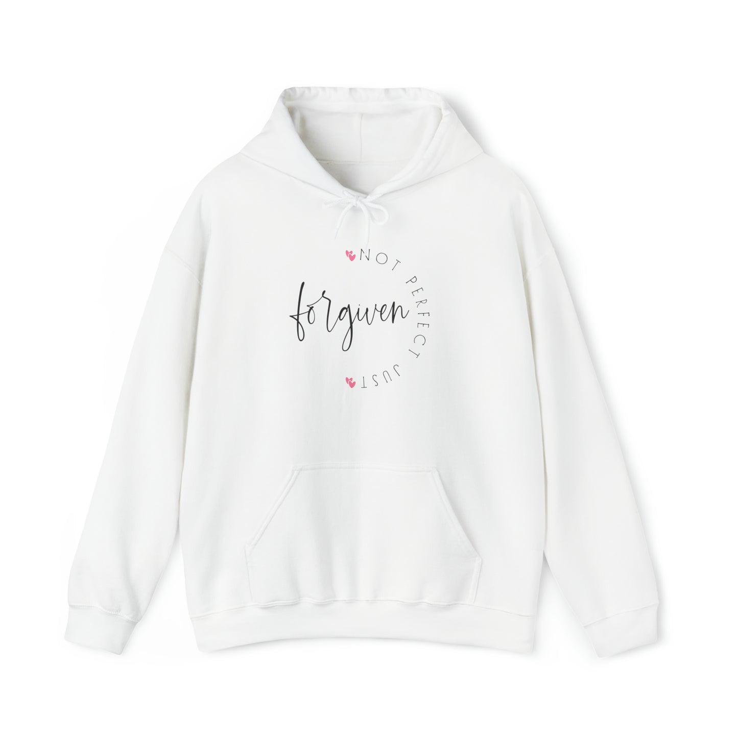 Not Perfect Just Forgiven Premium Hoodie White tosave1life.com