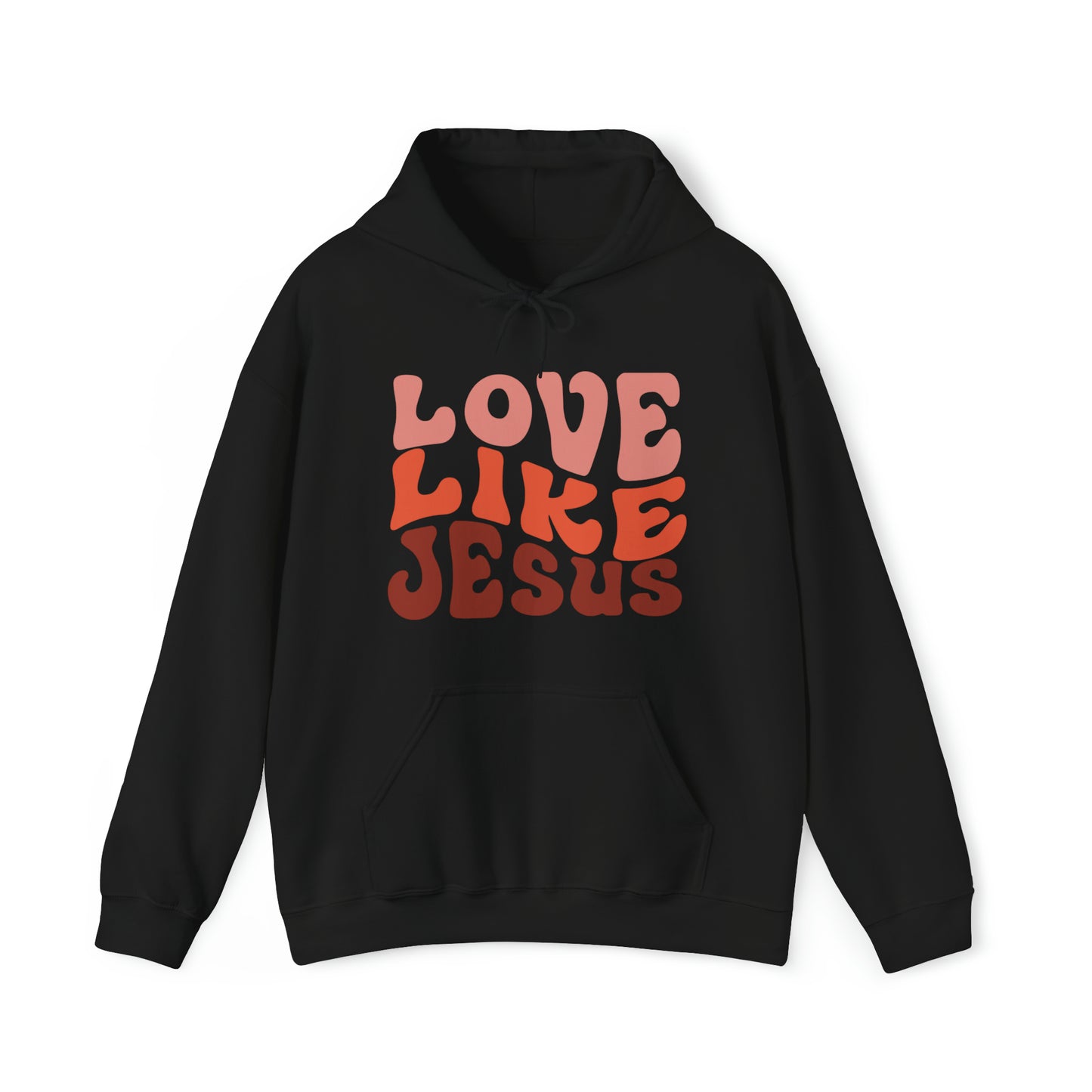 Love Like Jesus Premium Hoodie Black tosave1life.com