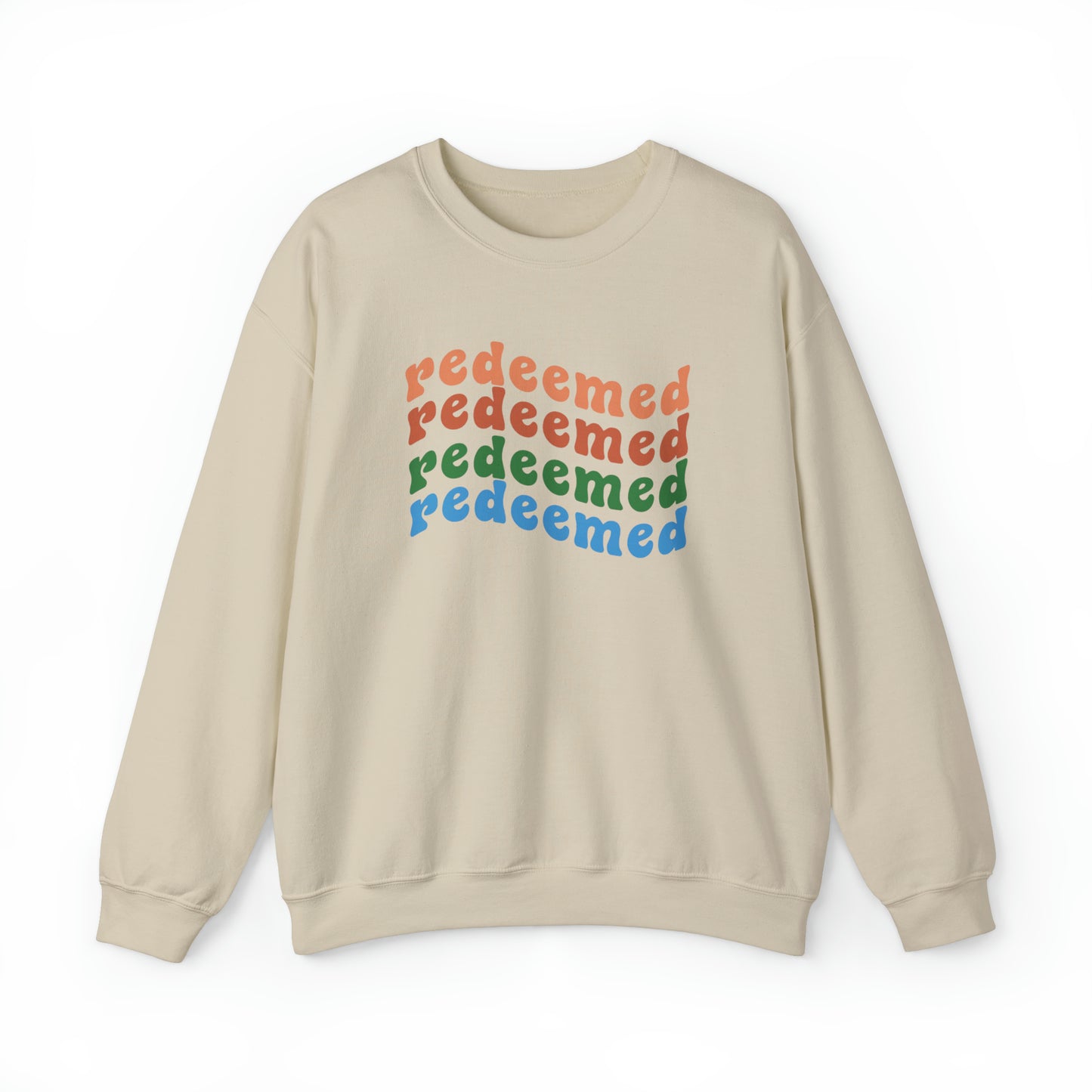 Redeemed Premium Sweatshirt Sand tosave1life.com