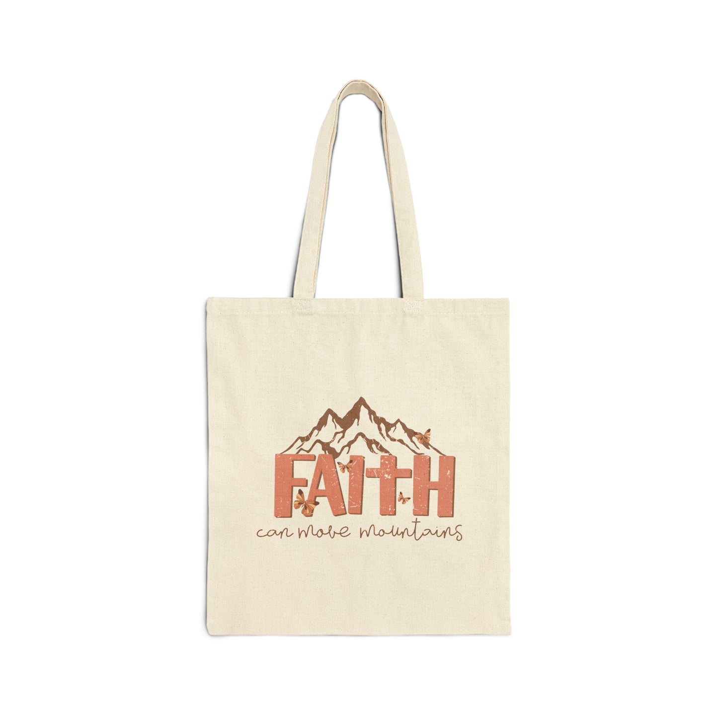 Faith Can Move Mountains Premium Tote Bag tosave1life.com