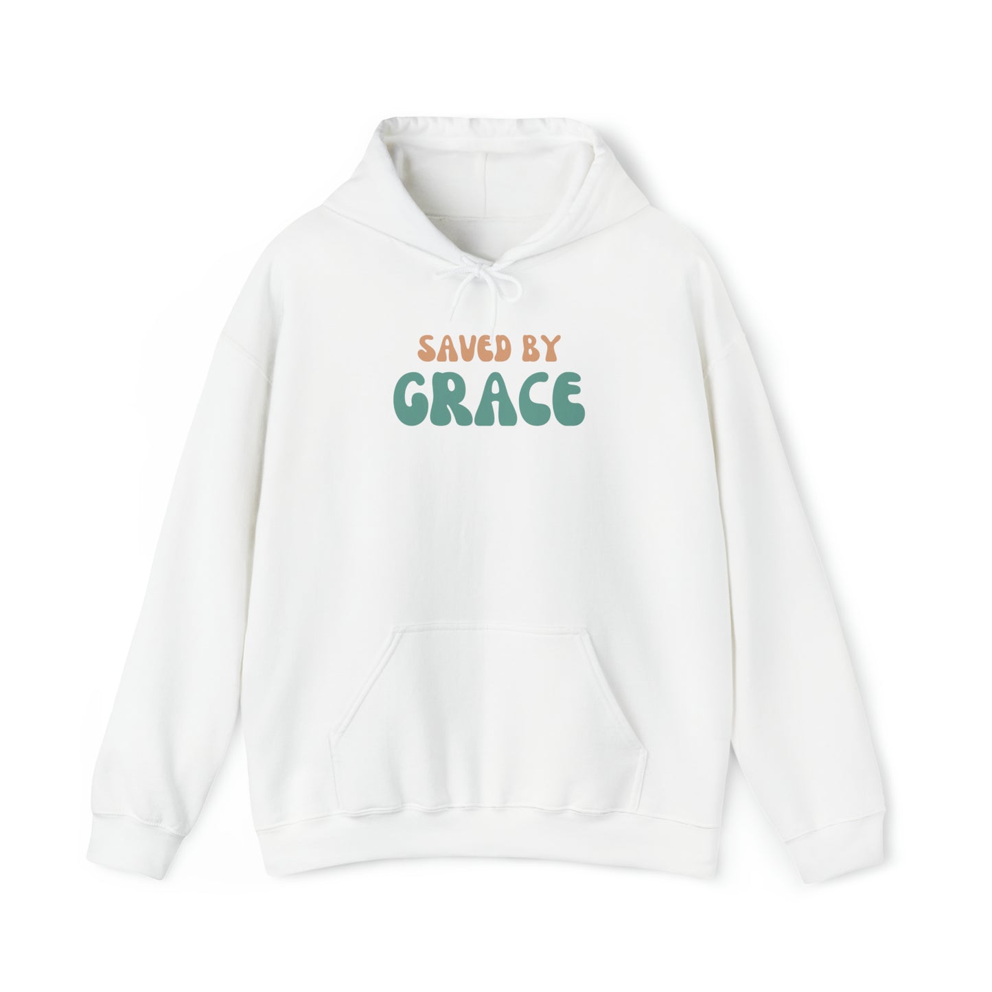 Saved by Grace Premium Hoodie White tosave1life.com