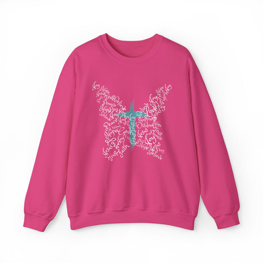 Butterfly Cross Premium Sweatshirt