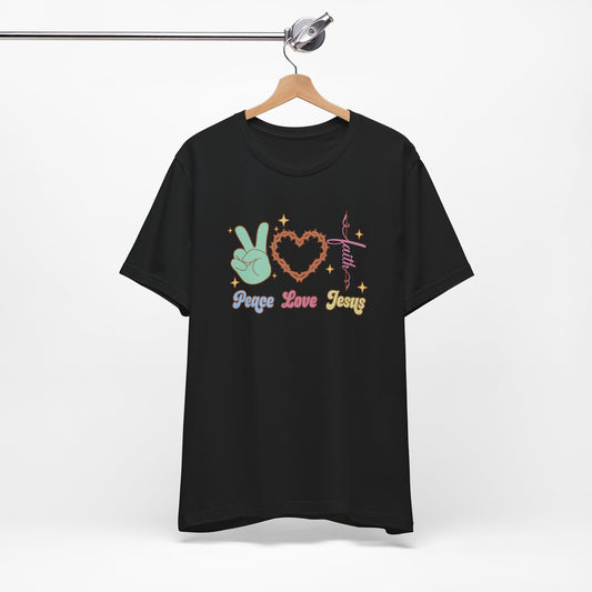 Peace Love Jesus Premium Shirt