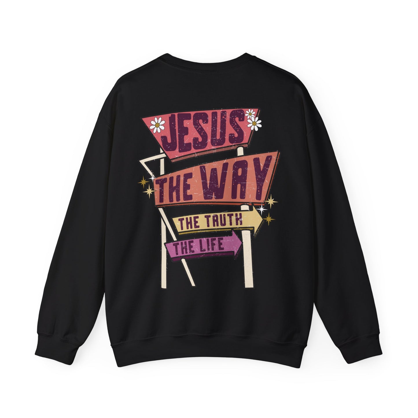Jesus the Way Premium Sweatshirt Black tosave1life.com