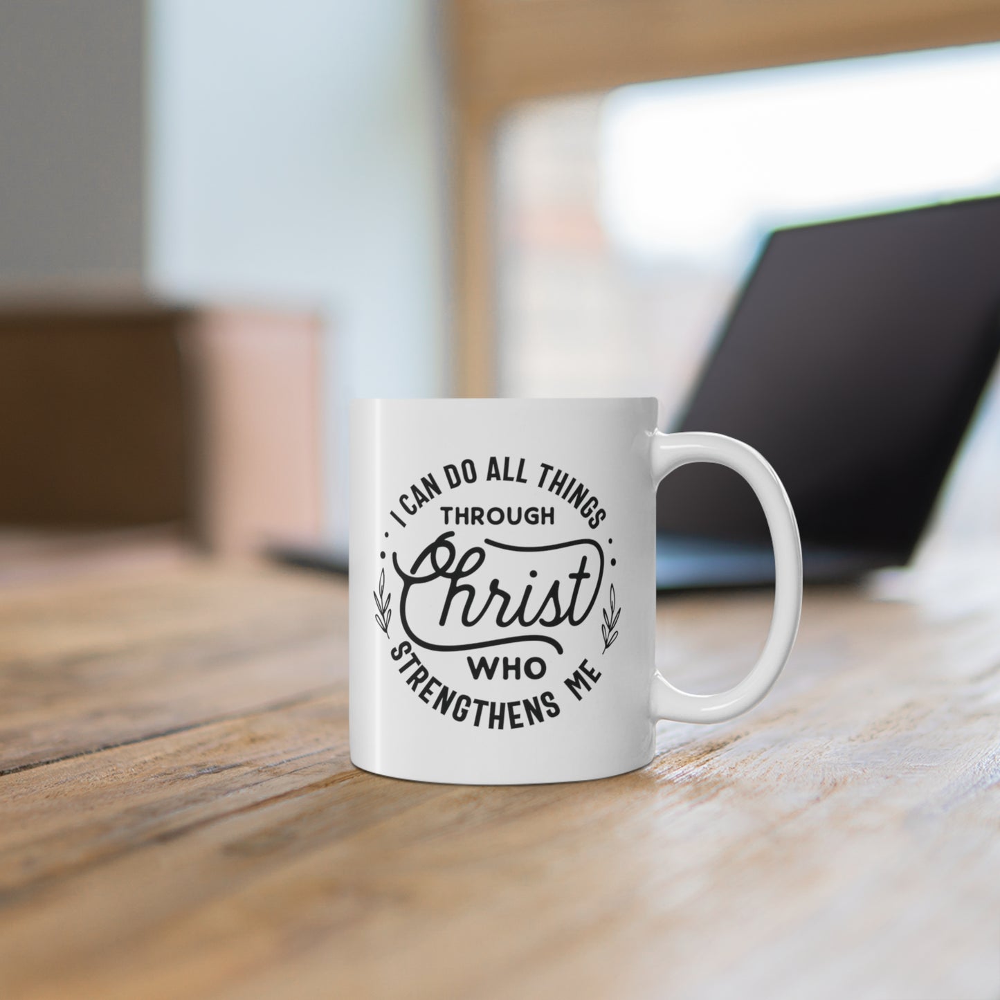 Christ Who Strengthens Me Premium Mug tosave1life.com