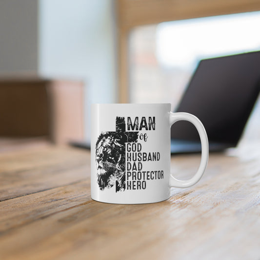 Man of God Protector Premium Mug