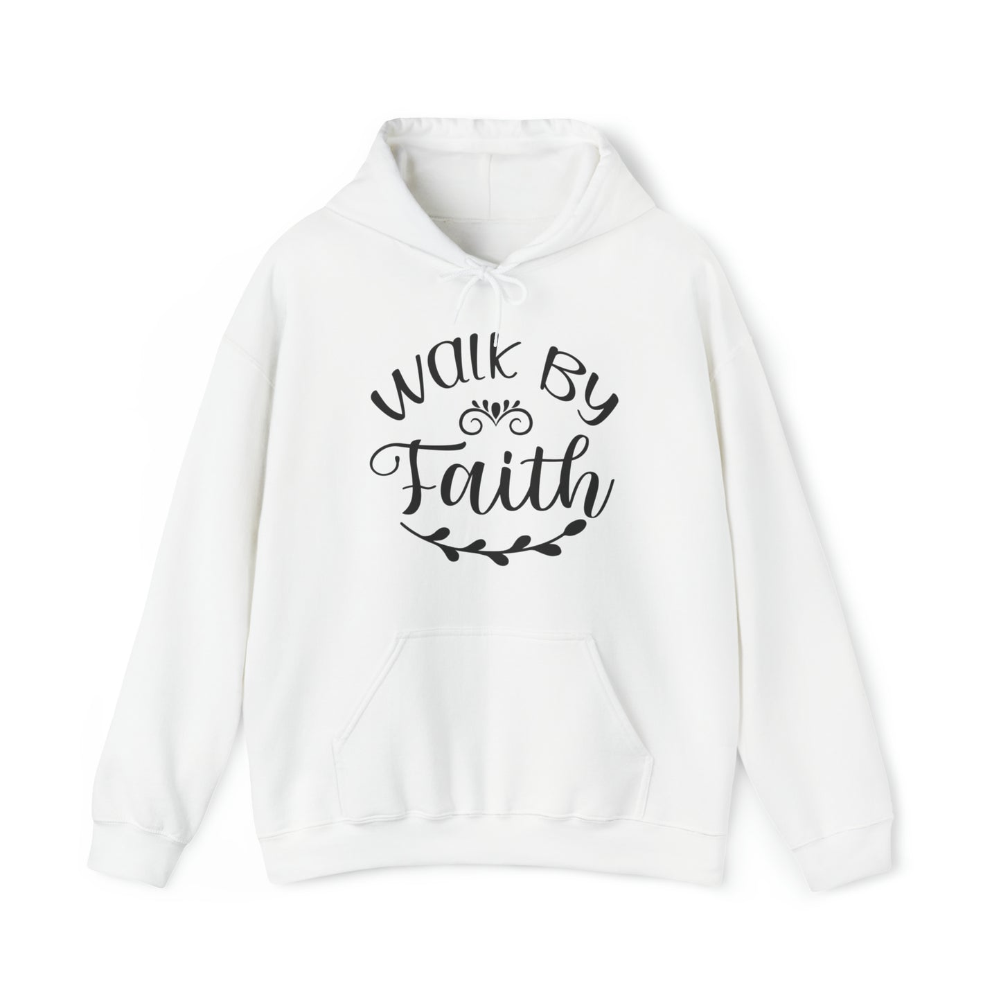 Walk by Faith Premium Hoodie White tosave1life.com