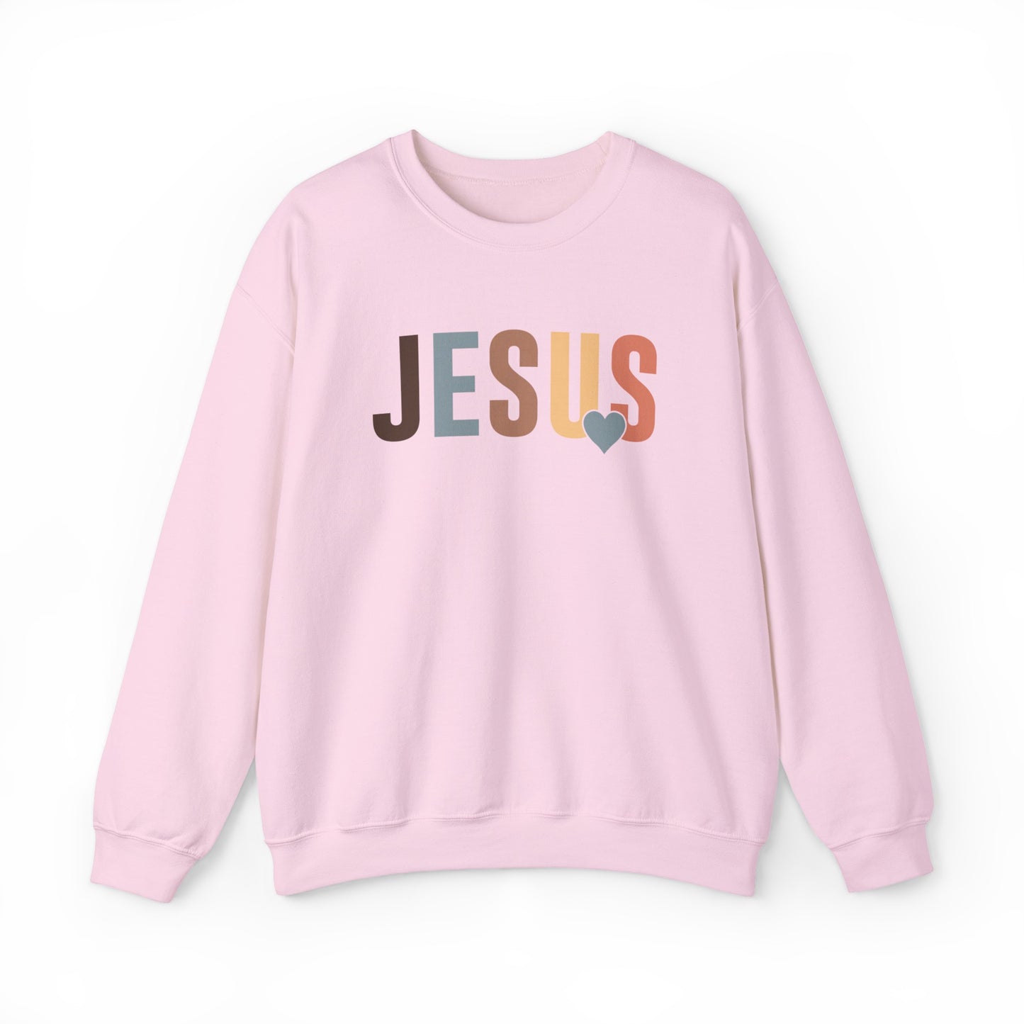 Jesus Premium Sweatshirt Light Pink tosave1life.com