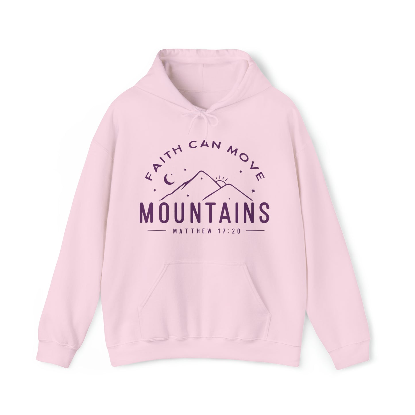 Faith Can Move Mountains Premium Hoodie Light Pink tosave1life.com