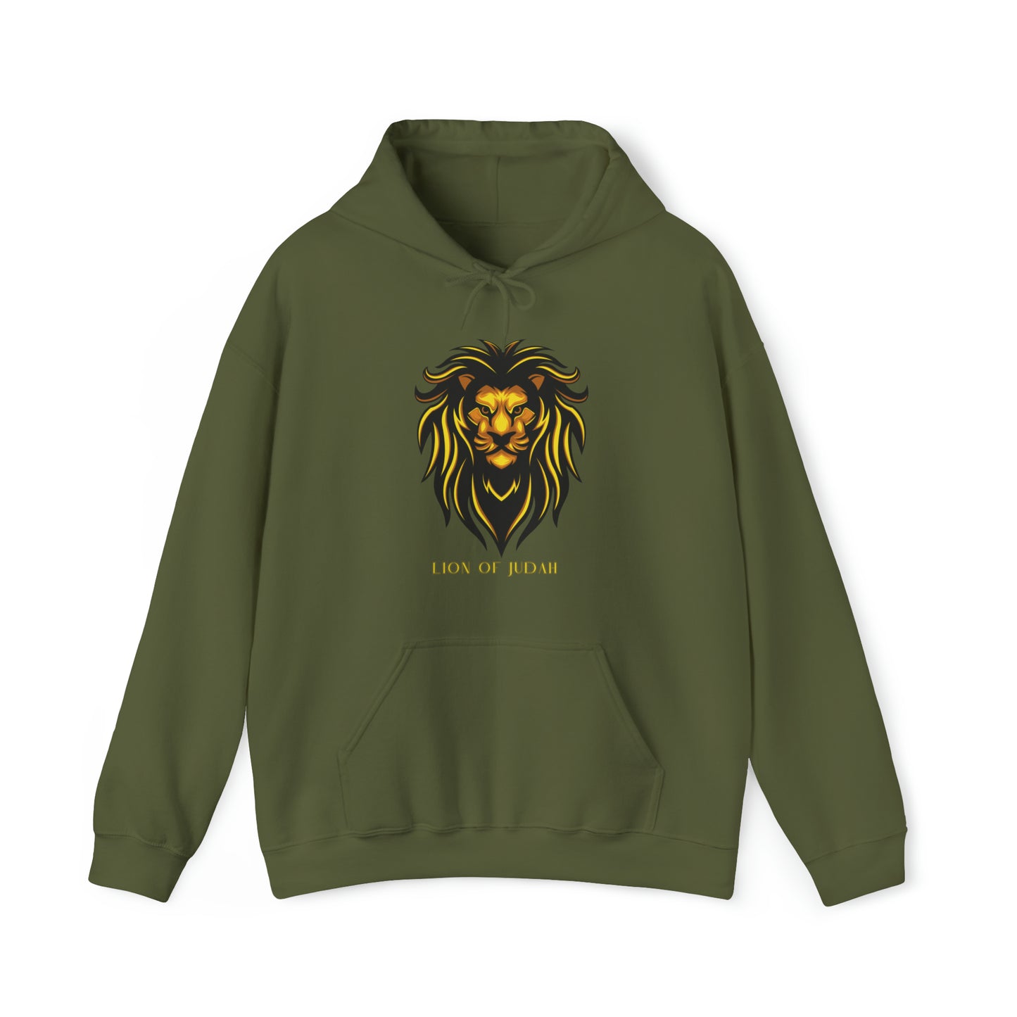 Lion of Judah Premium Hoodie Military Green tosave1life.com