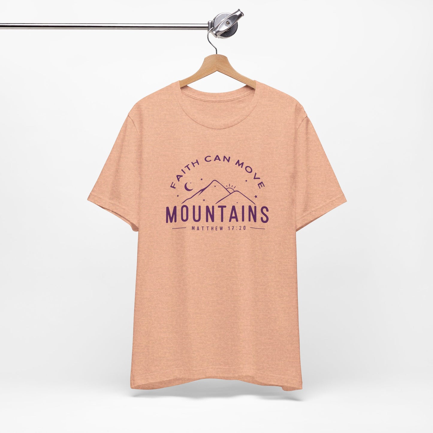 Faith Can Move Mountains Premium Shirt Heather Peach tosave1life.com