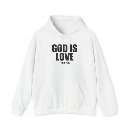 God Is Love Premium Hoodie White tosave1life.com