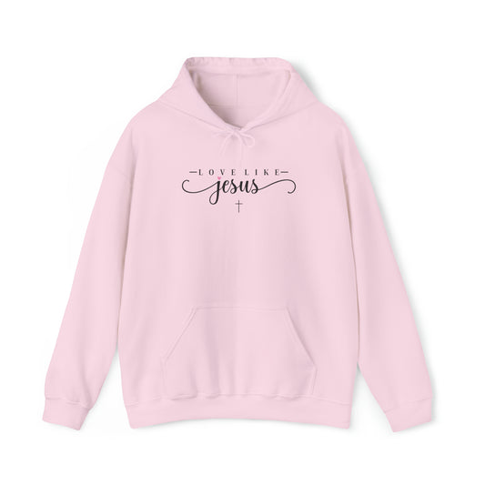 Love Like Jesus Premium Hoodie Light Pink tosave1life.com