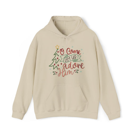 Let Us Adore Him Christmas Hoodie