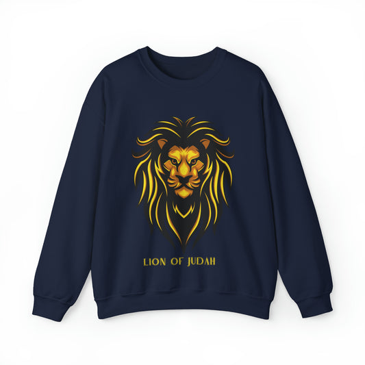 Lion of Judah Premium Sweatshirt Navy tosave1life.com