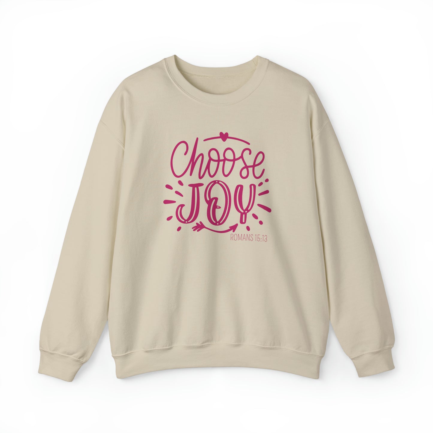 Choose Joy Premium Sweatshirt Sand tosave1life.com