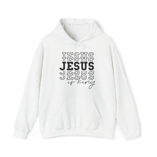 Jesus is King Premium Hoodie White tosave1life.com