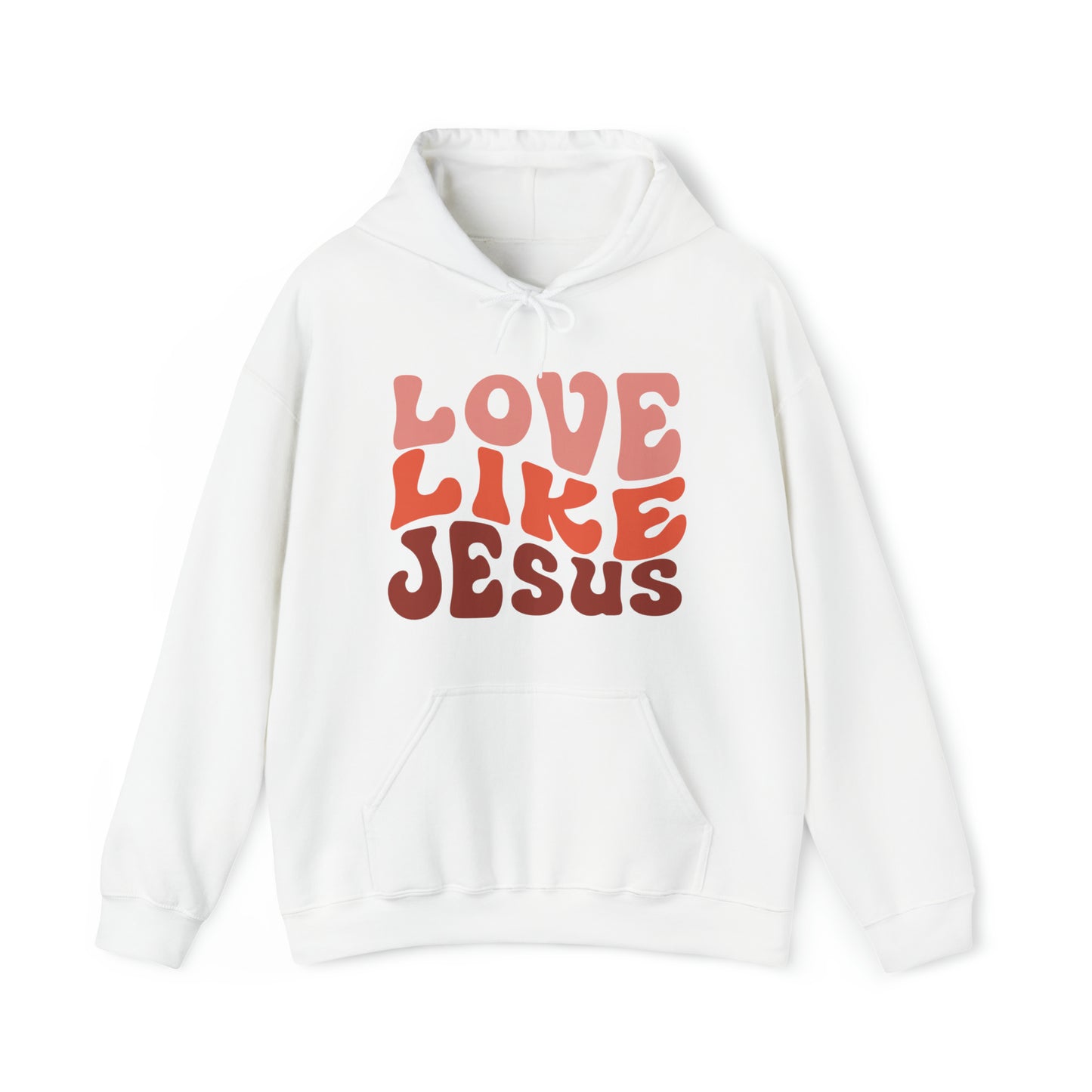 Love Like Jesus Premium Hoodie White tosave1life.com