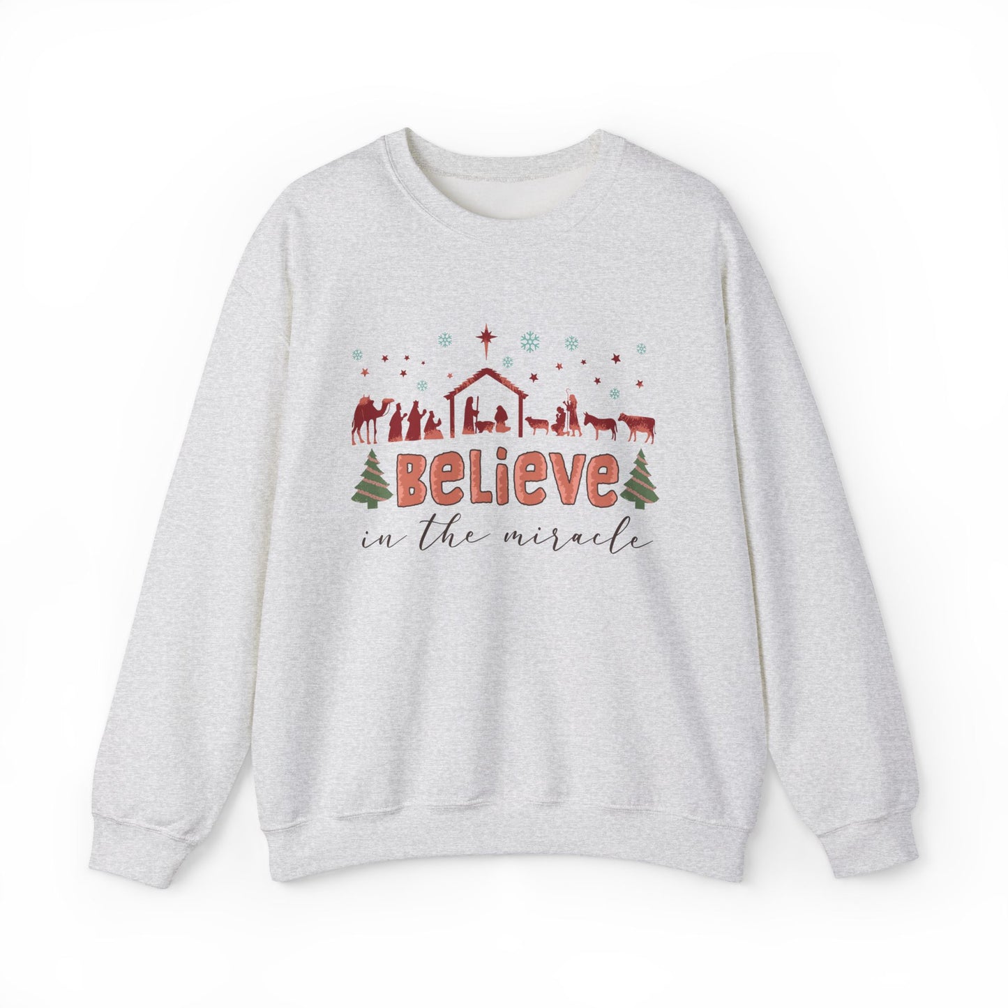 Believe in The Miracle Christmas Sweatshirt