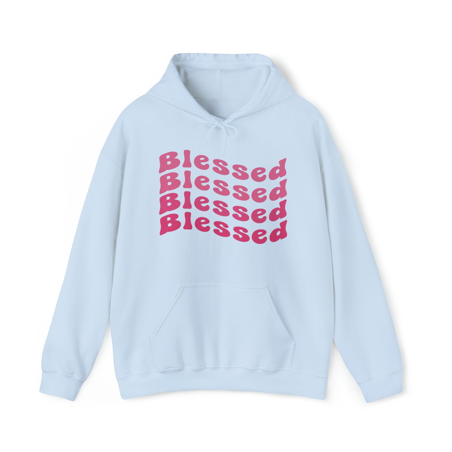 Blessed Premium Hoodie Light Blue tosave1life.com