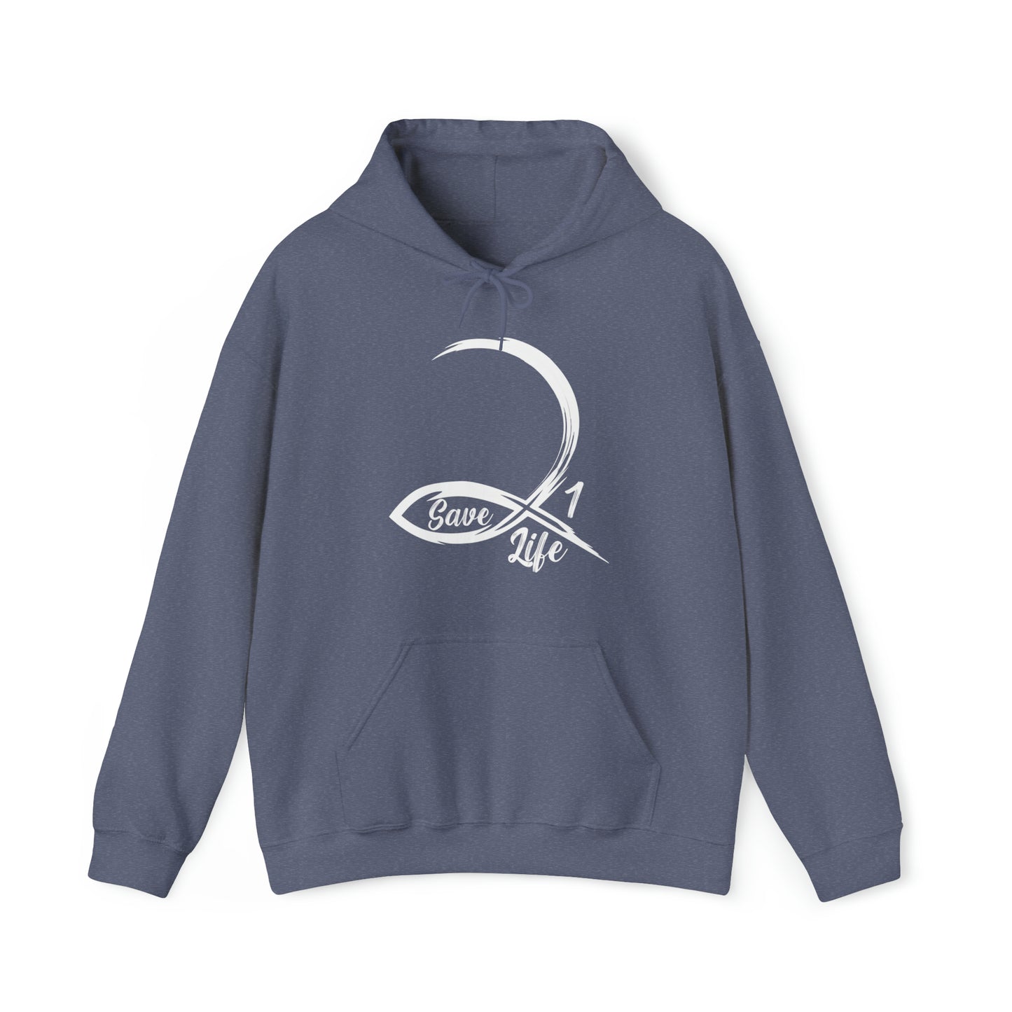 To Save 1 Life Premium Hoodie Heather Navy tosave1life.com