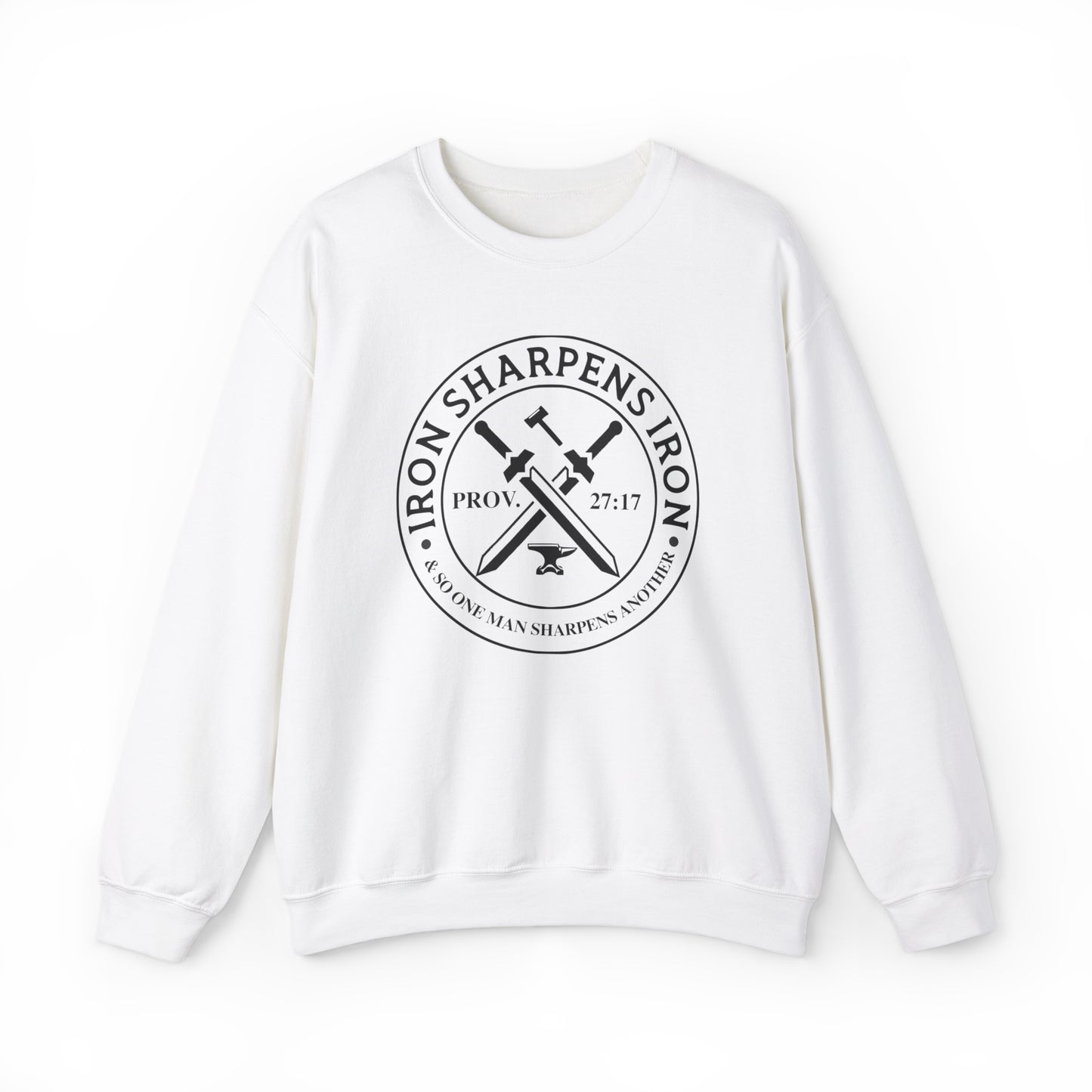 Iron Sharpens Iron Premium Sweatshirt White tosave1life.com