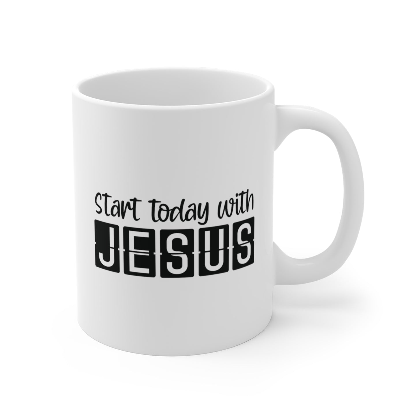 Start Today With Jesus Premium Mug