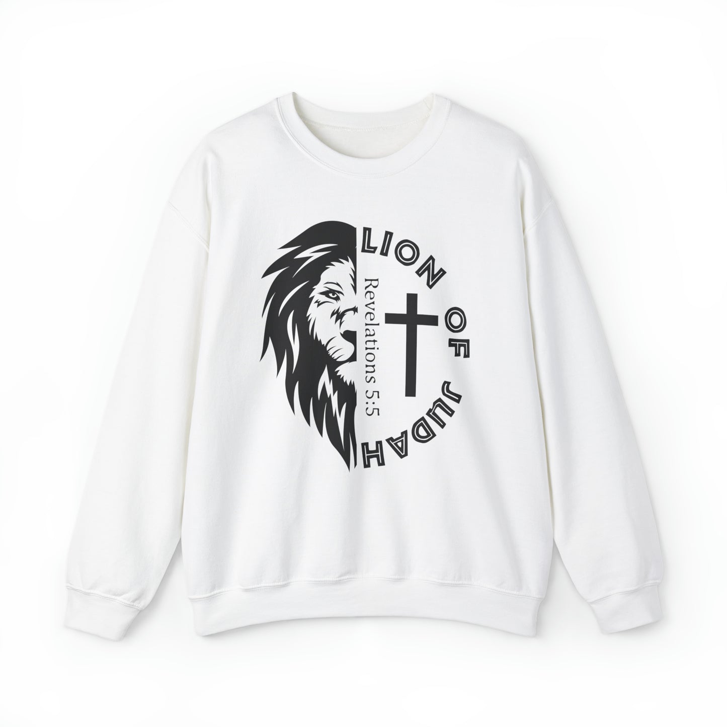 Lion of Judah Premium Sweatshirt White tosave1life.com