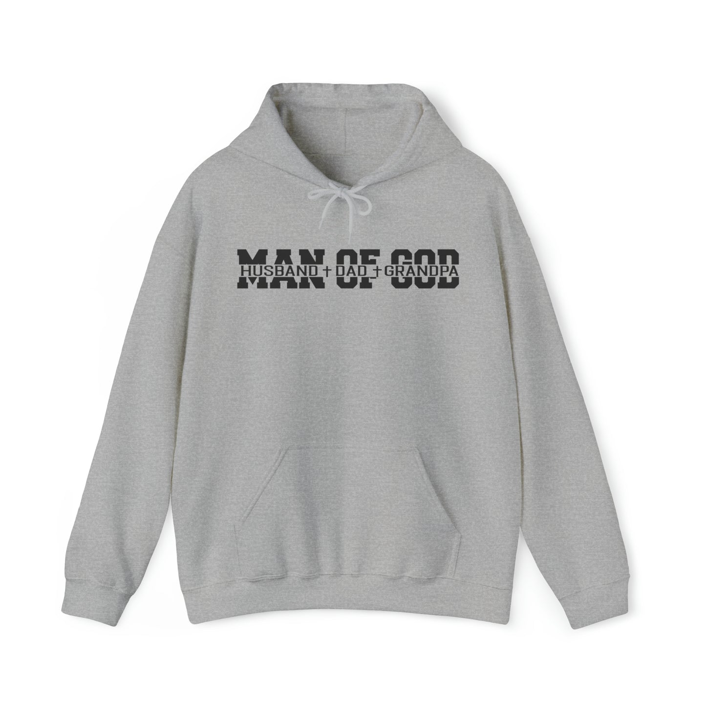 Man of God Premium Hoodie Sport Grey tosave1life.com
