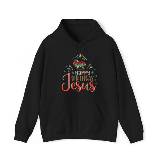 Happy Birthday Jesus Christmas Hoodie
