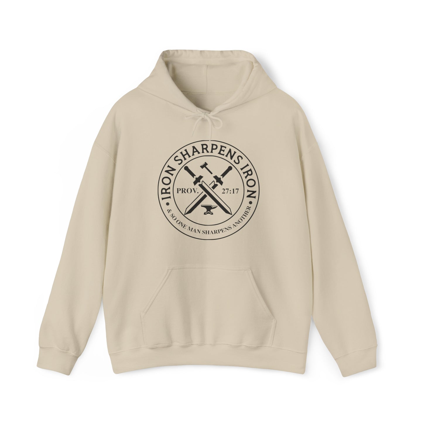 Iron Sharpens Iron Premium Hoodie Sand tosave1life.com
