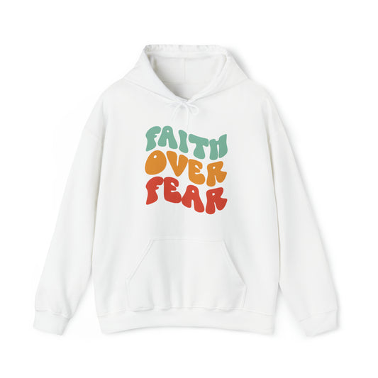 Faith Over Fear Premium Hoodie White tosave1life.com