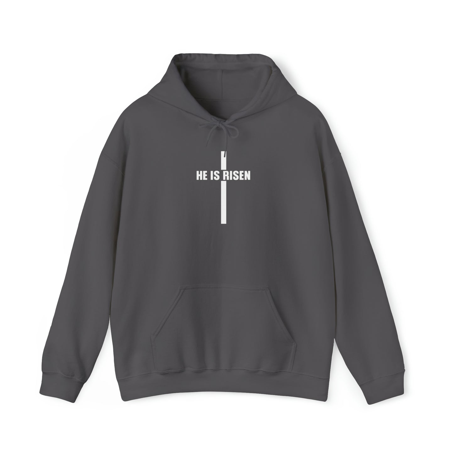 He Is Risen Premium Hoodie Charcoal tosave1life.com
