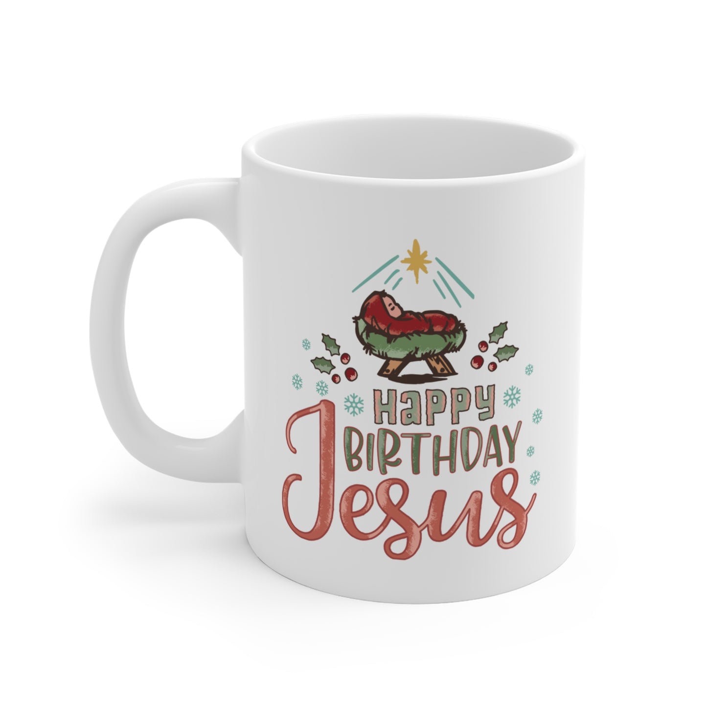 Happy Birthday Jesus Christmas Mug