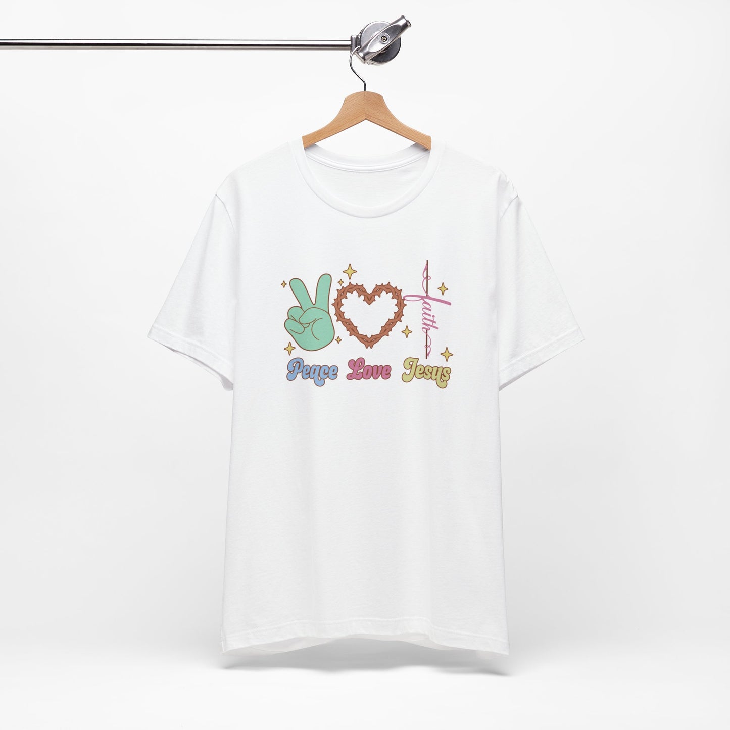 Peace Love Jesus Premium Shirt