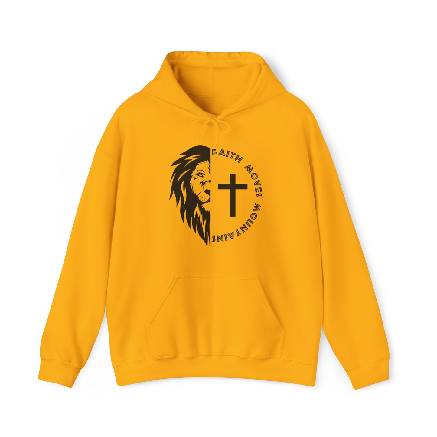 Faith Moves Mountains Premium Hoodie Gold tosave1life.com