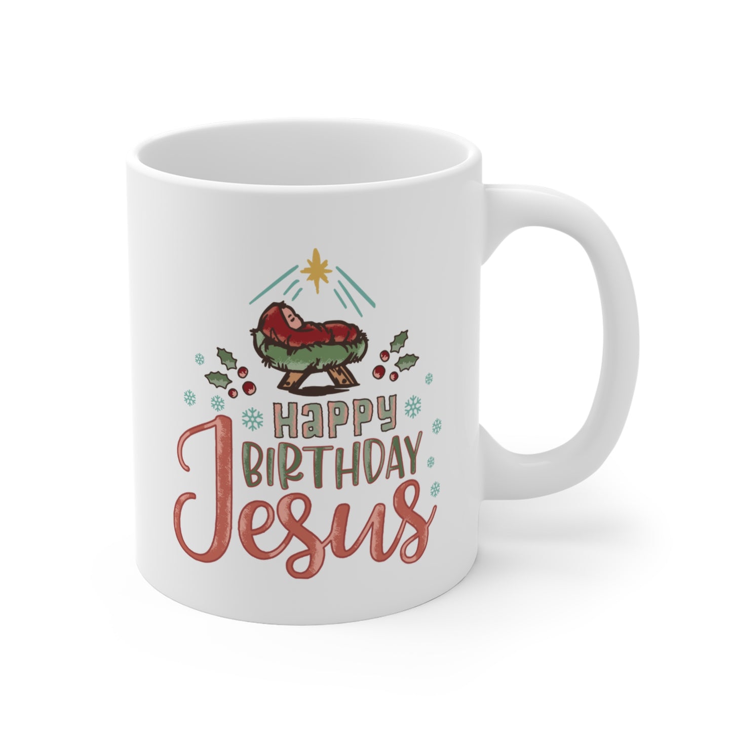 Happy Birthday Jesus Christmas Mug