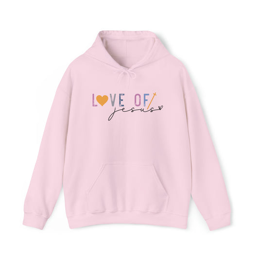 Love of Jesus Premium Hoodie Light Pink tosave1life.com