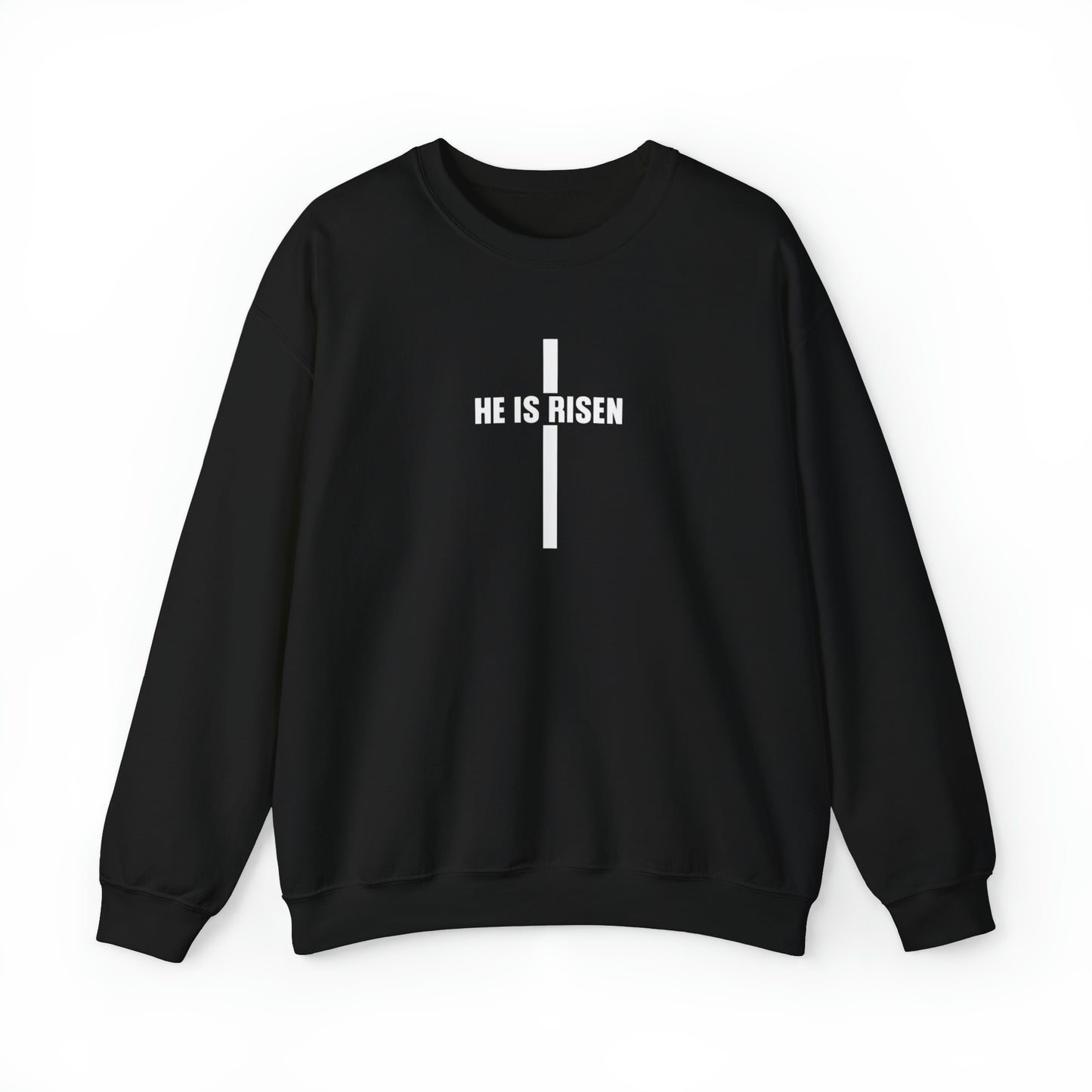 He Is Risen Premium Sweatshirt Black tosave1life.com