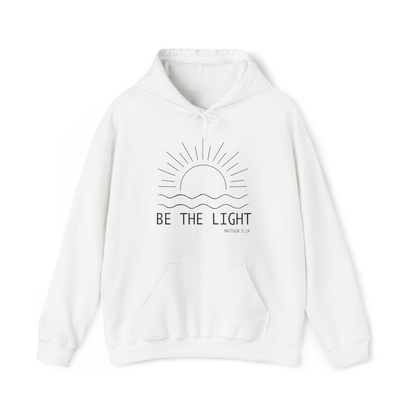 Be The Light Premium Hoodie White tosave1life.com