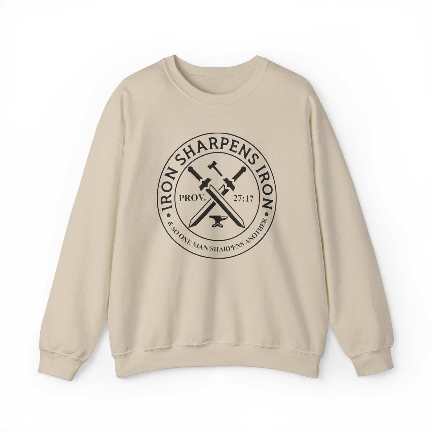 Iron Sharpens Iron Premium Sweatshirt Sand tosave1life.com