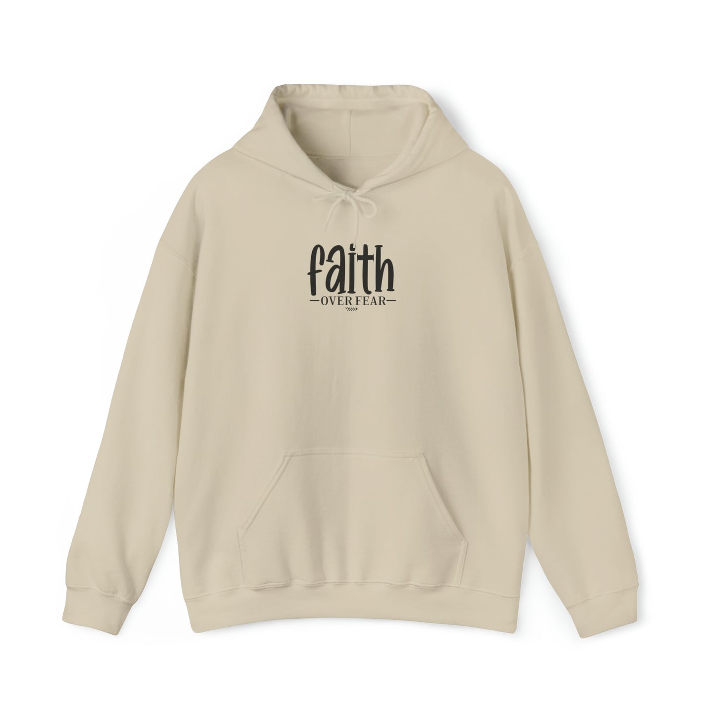 Faith Over Fear Premium Hoodie Sand tosave1life.com