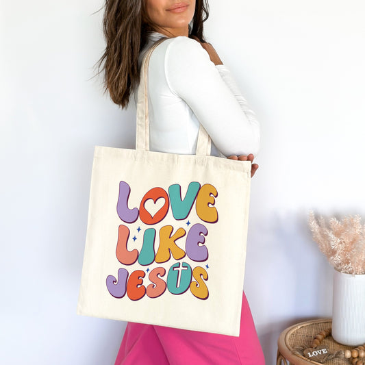 Love Like Jesus Premium Tote Bag tosave1life.com