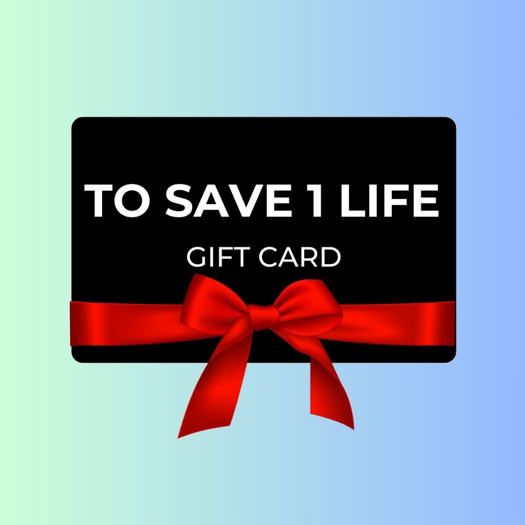 to save 1 life gift card