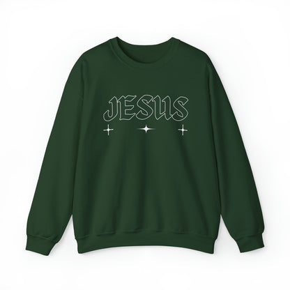 Jesus Christian Sweatshirt Forest Green tosave1life.com