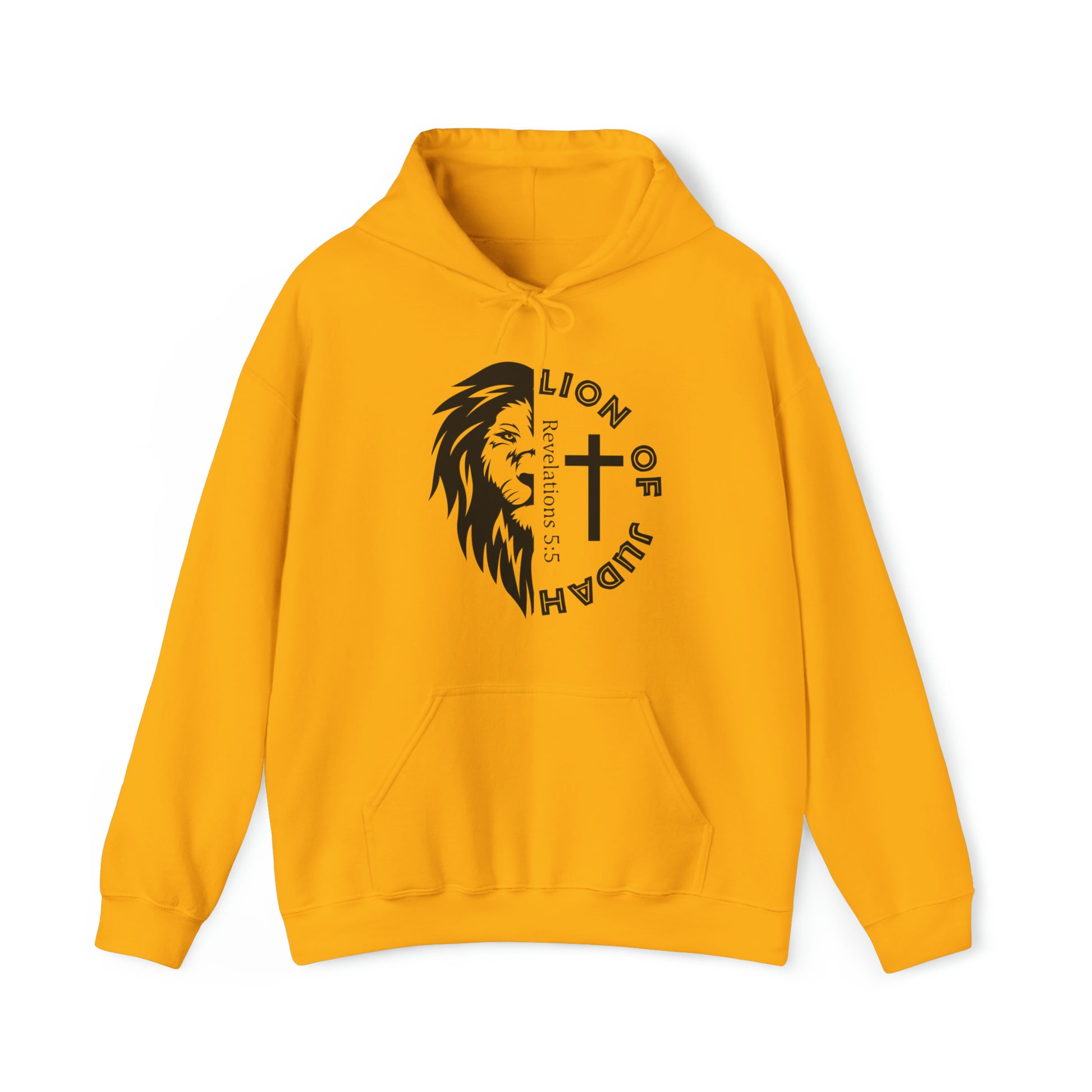 Lion of Judah Christian Hoodie Gold tosave1life.com